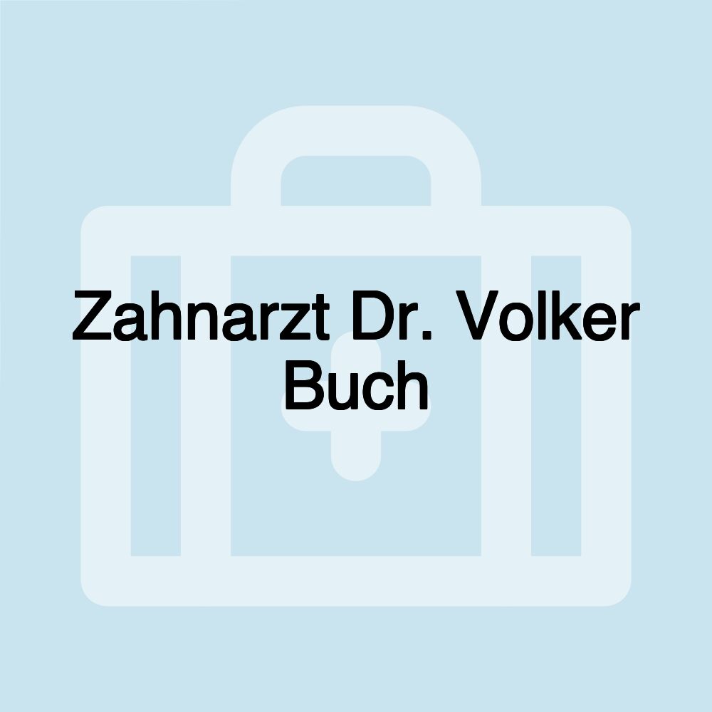 Zahnarzt Dr. Volker Buch