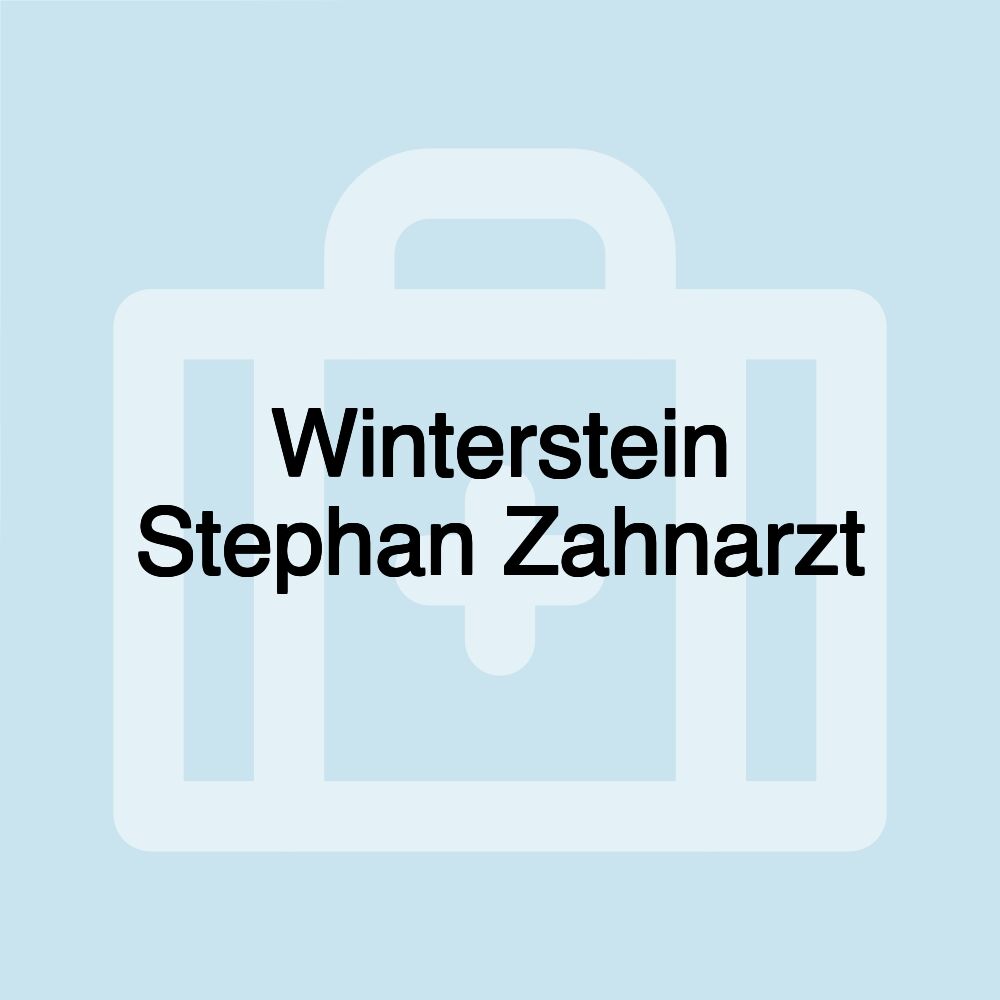 Winterstein Stephan Zahnarzt