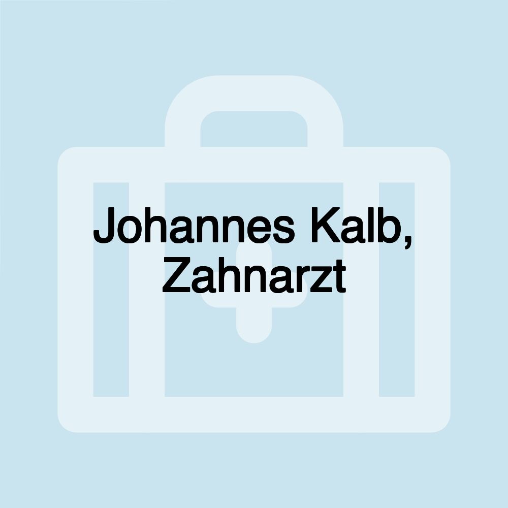 Johannes Kalb, Zahnarzt