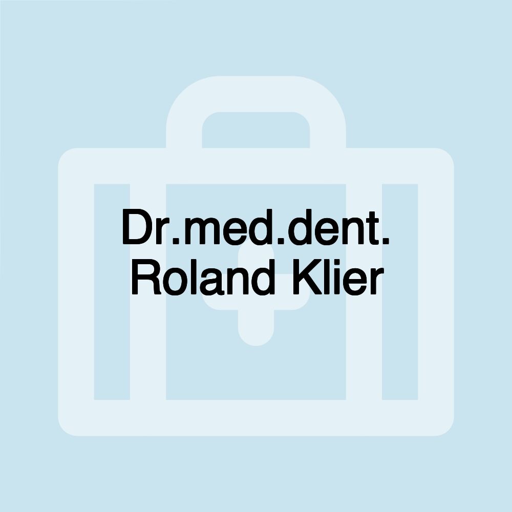 Dr.med.dent. Roland Klier