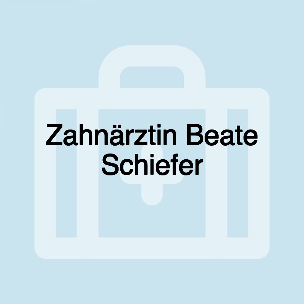 Zahnärztin Beate Schiefer