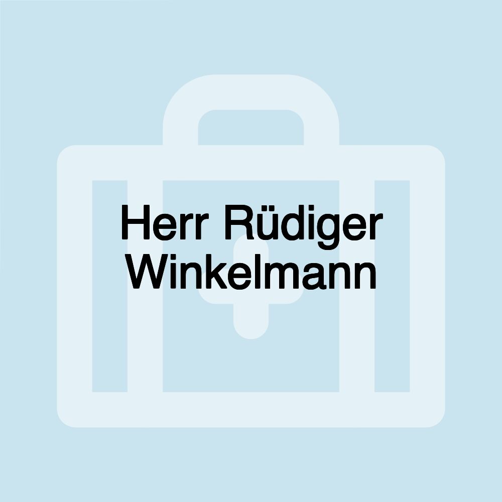 Herr Rüdiger Winkelmann