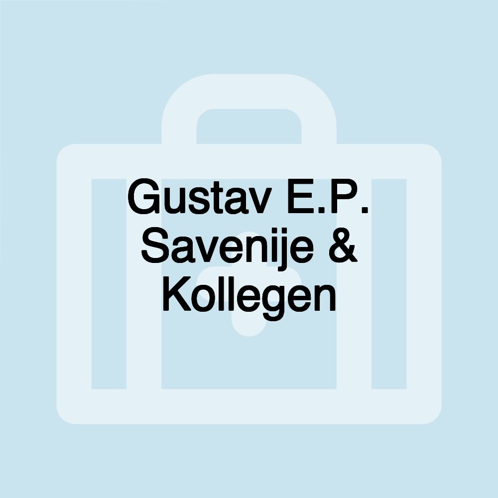 Gustav E.P. Savenije & Kollegen