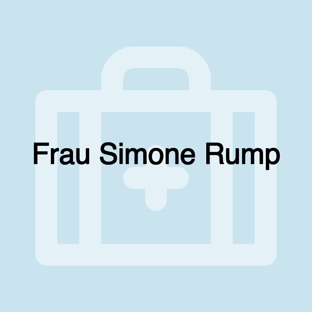 Frau Simone Rump