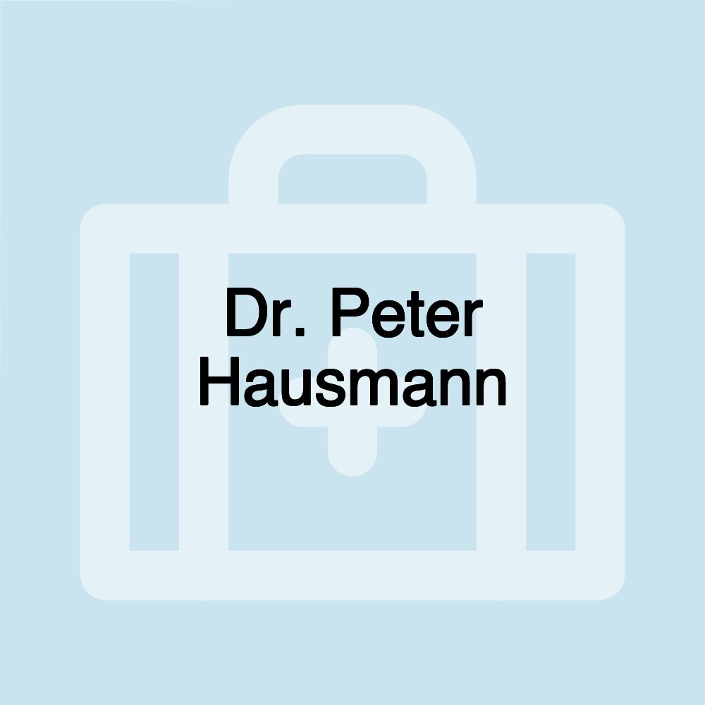 Dr. Peter Hausmann