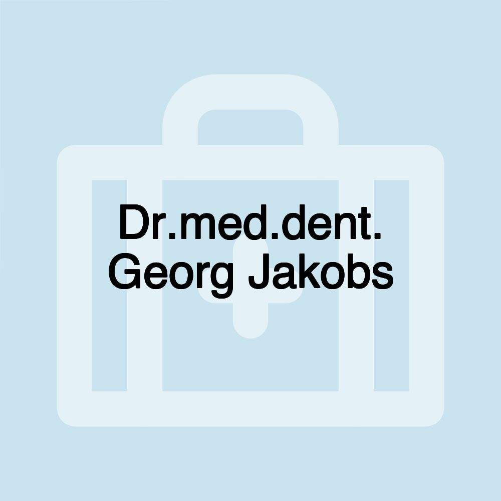 Dr.med.dent. Georg Jakobs