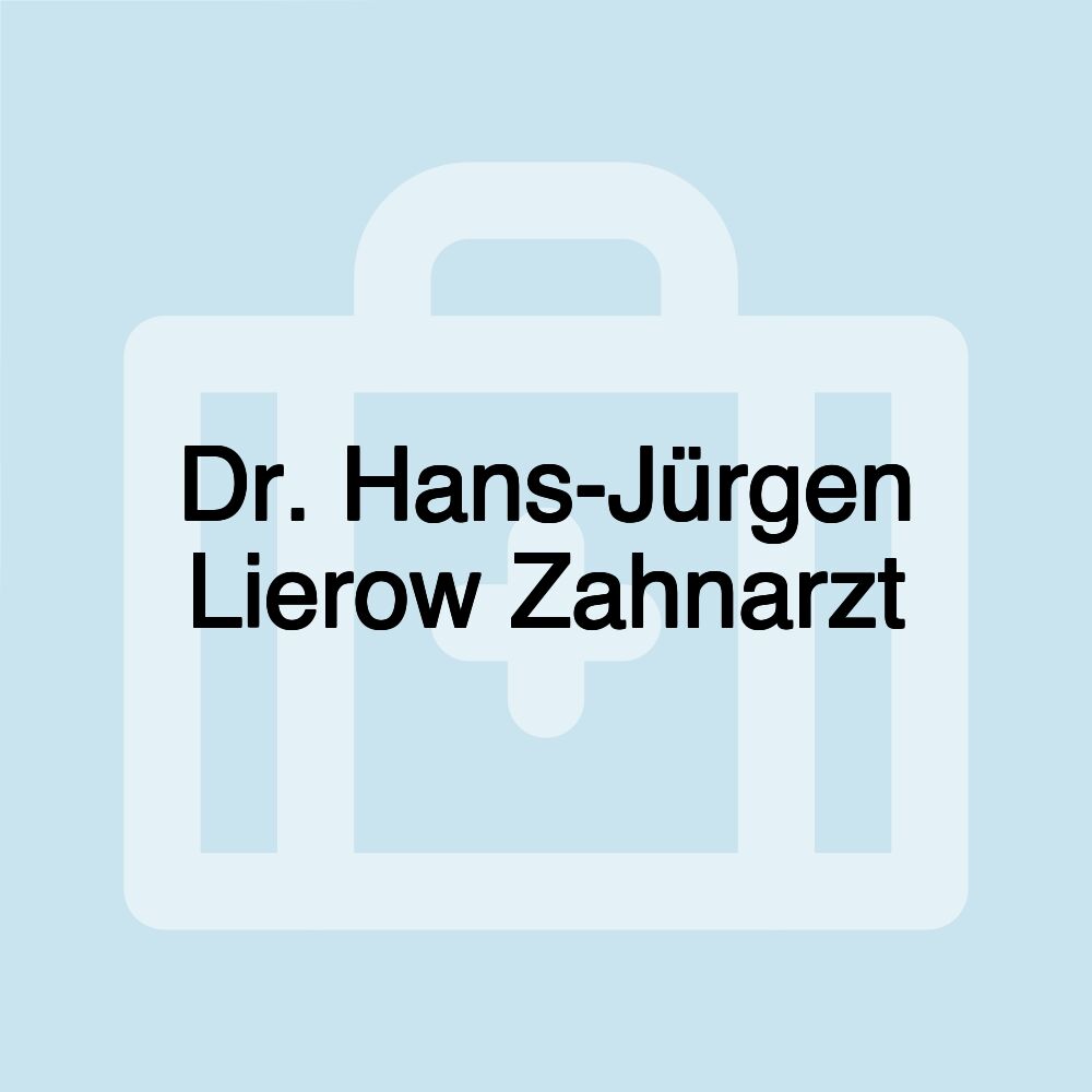 Dr. Hans-Jürgen Lierow Zahnarzt