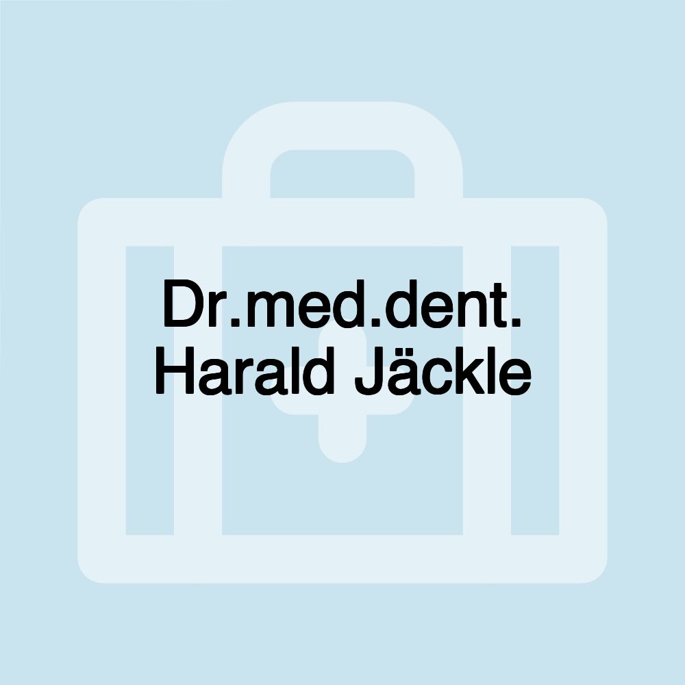 Dr.med.dent. Harald Jäckle