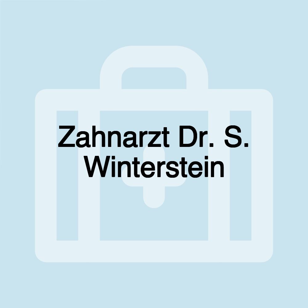 Zahnarzt Dr. S. Winterstein