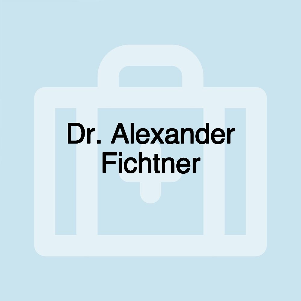 Dr. Alexander Fichtner