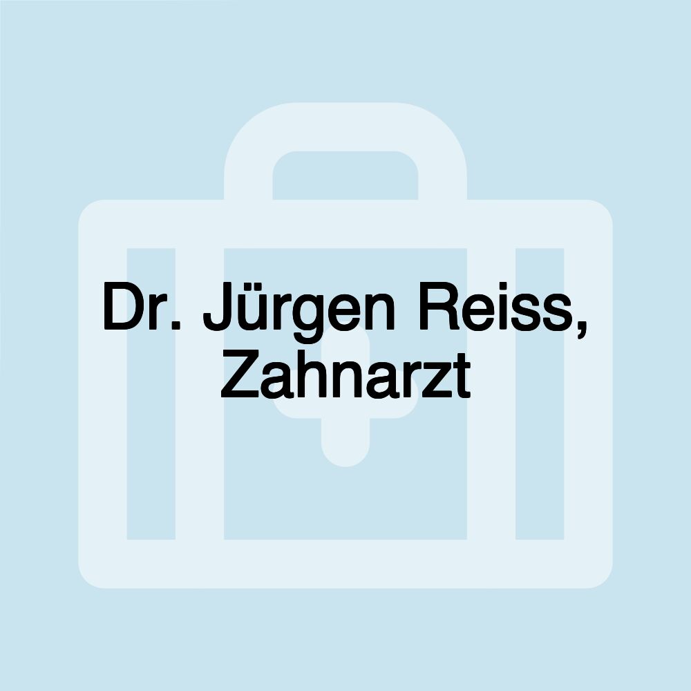 Dr. Jürgen Reiss, Zahnarzt