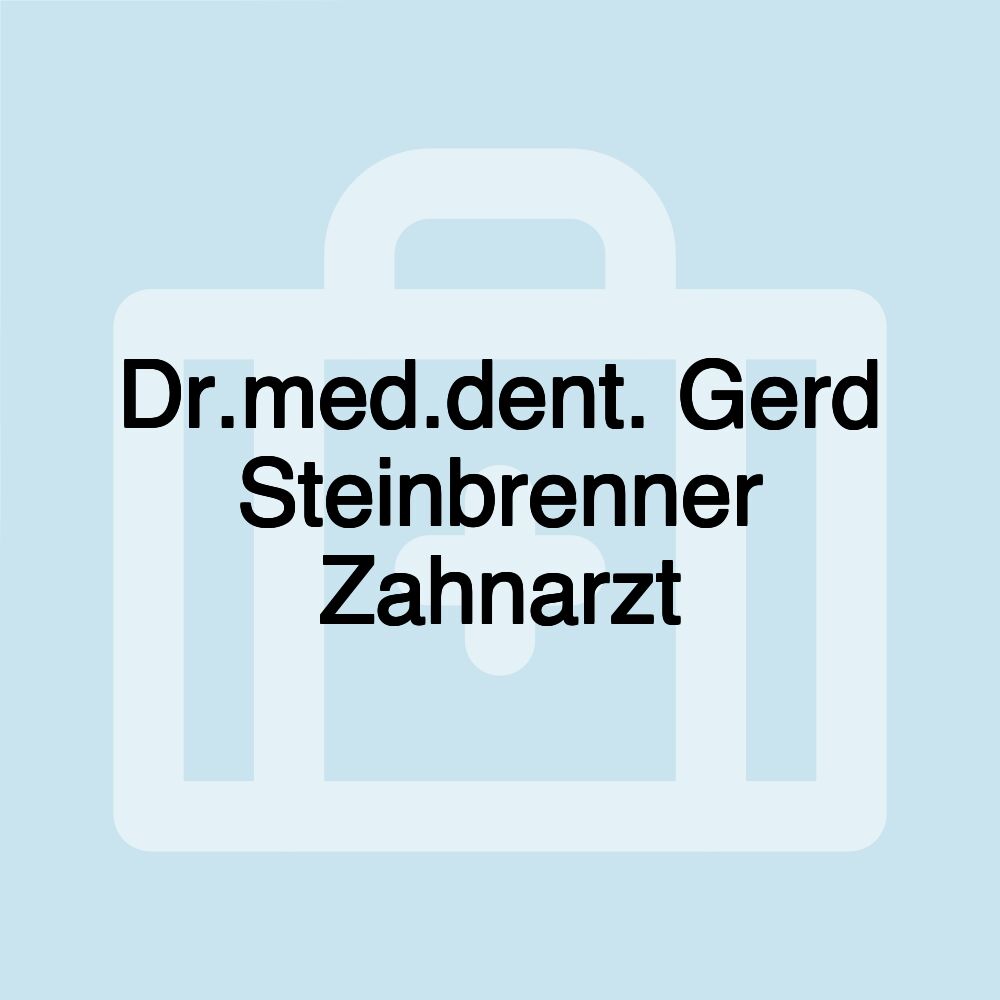 Dr.med.dent. Gerd Steinbrenner Zahnarzt