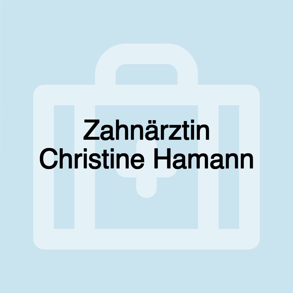 Zahnärztin Christine Hamann