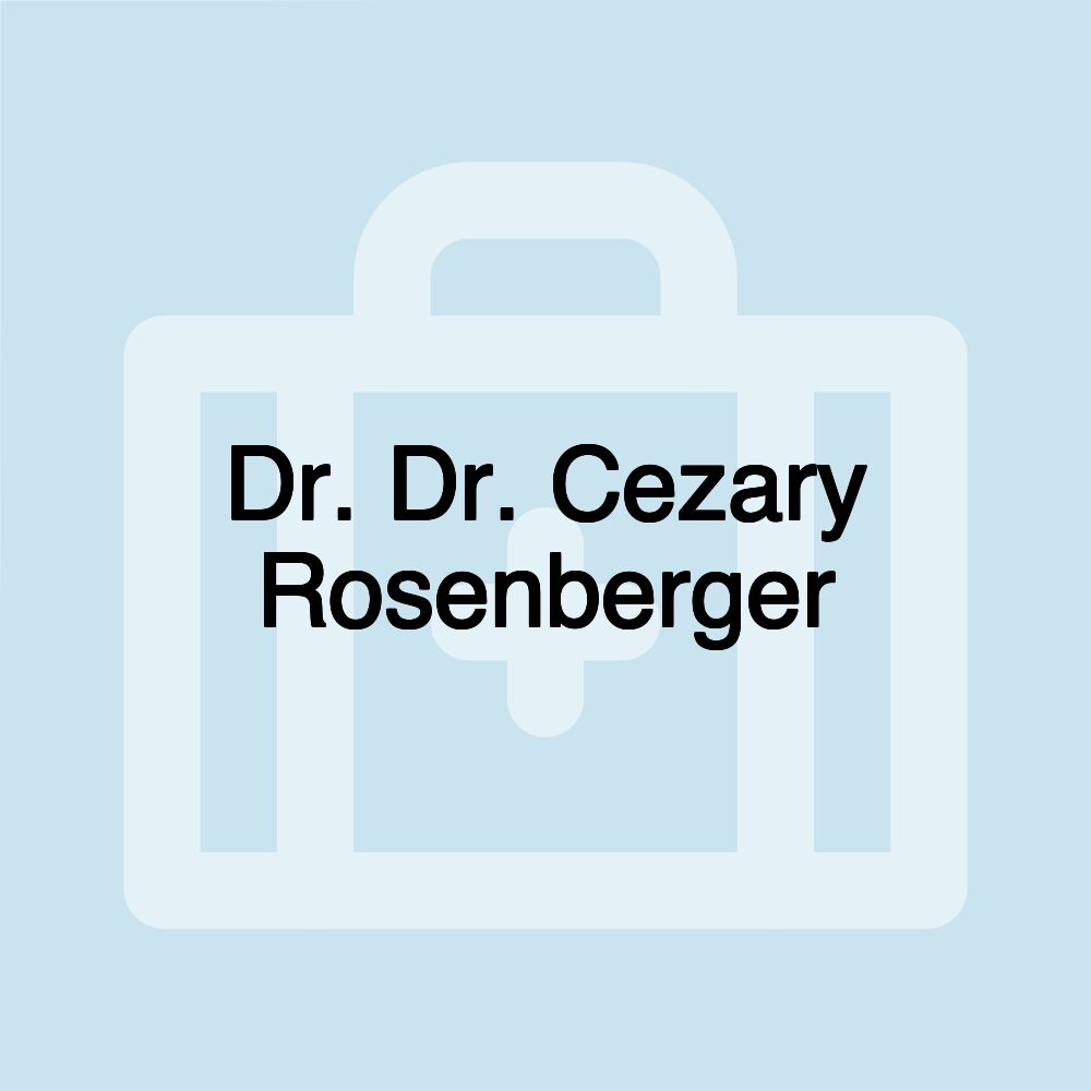 Dr. Dr. Cezary Rosenberger