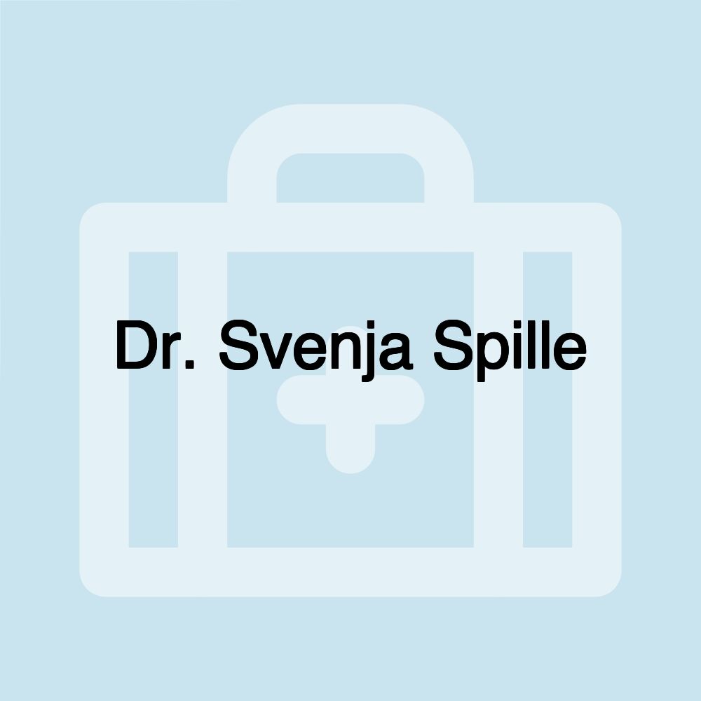 Dr. Svenja Spille