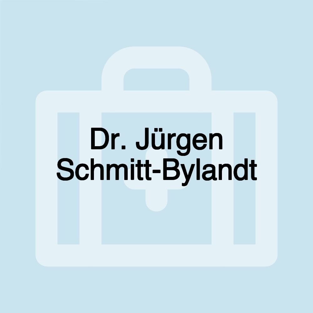 Dr. Jürgen Schmitt-Bylandt