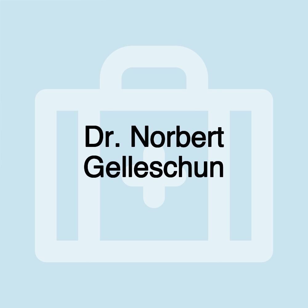 Dr. Norbert Gelleschun