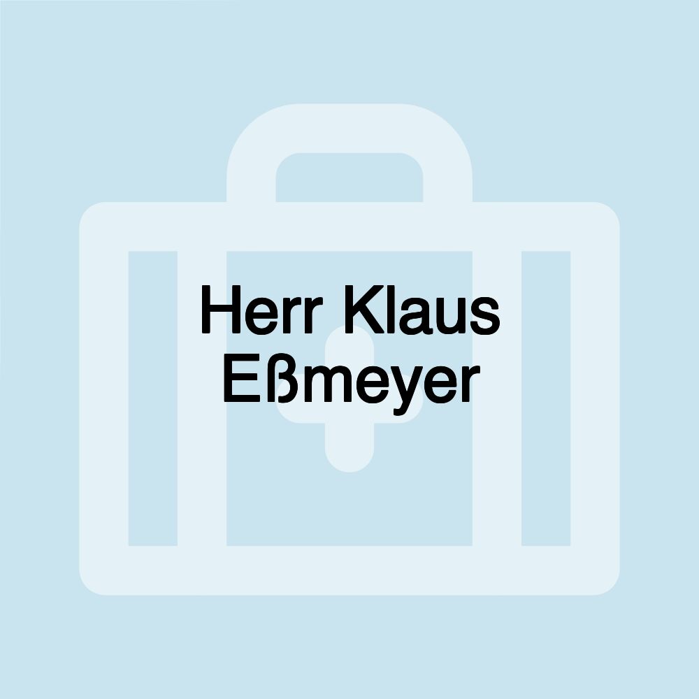 Herr Klaus Eßmeyer