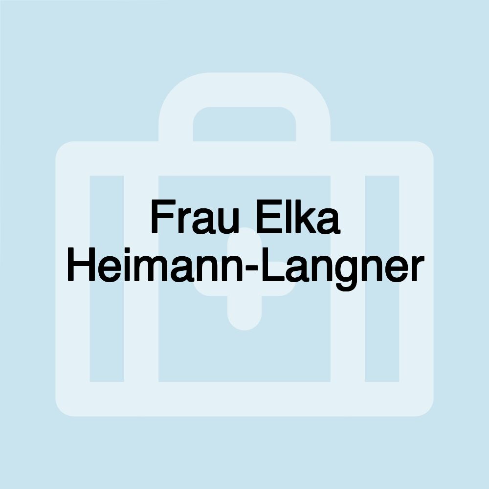 Frau Elka Heimann-Langner