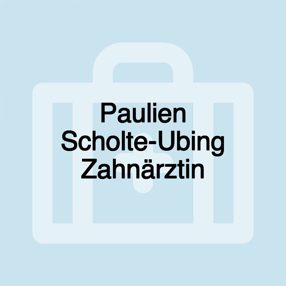 Paulien Scholte-Ubing Zahnärztin