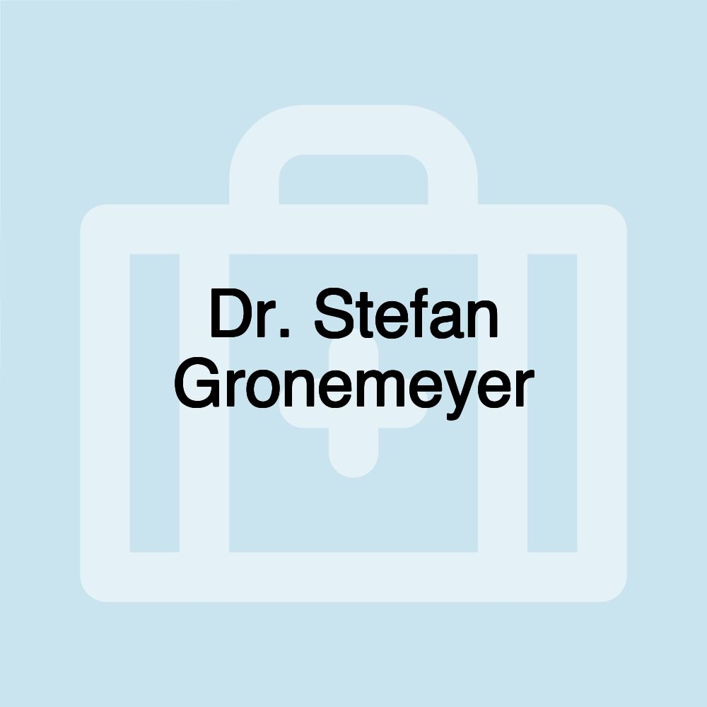 Dr. Stefan Gronemeyer