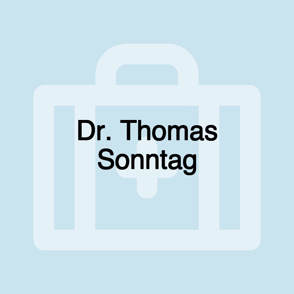 Dr. Thomas Sonntag