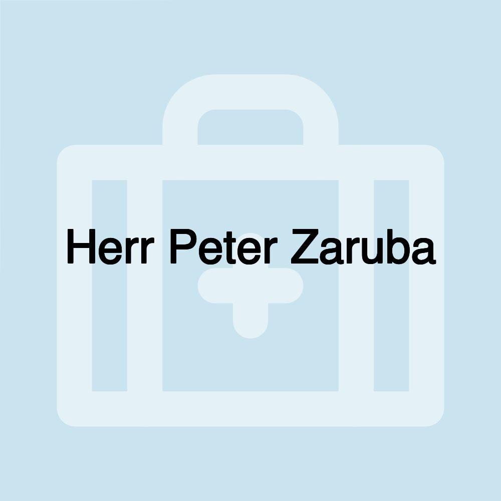 Herr Peter Zaruba