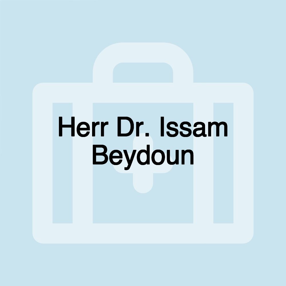 Herr Dr. Issam Beydoun