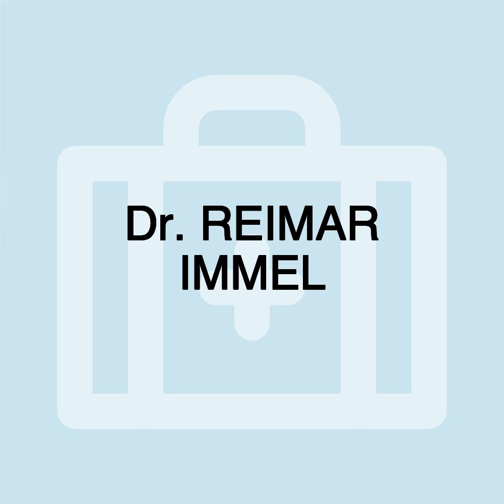 Dr. REIMAR IMMEL