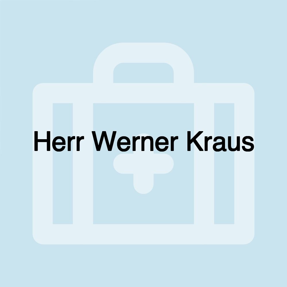 Herr Werner Kraus