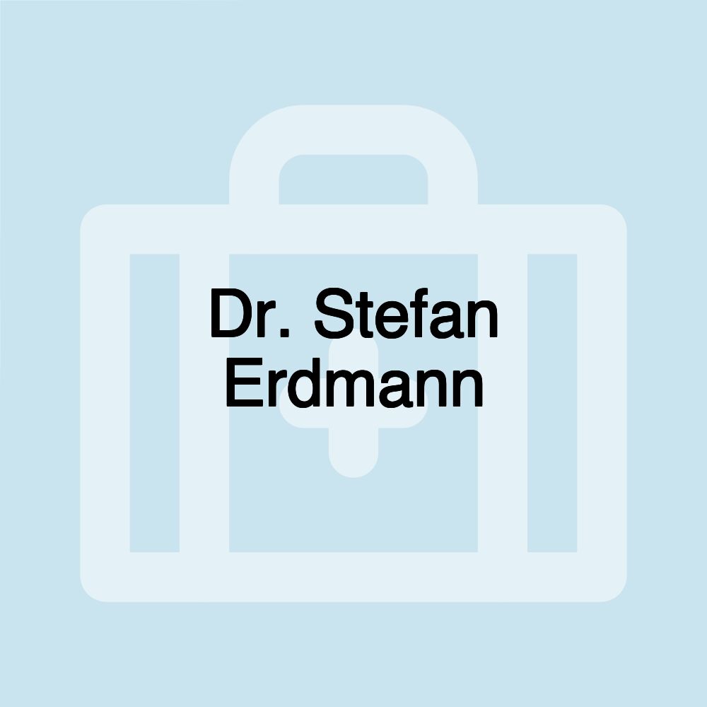 Dr. Stefan Erdmann