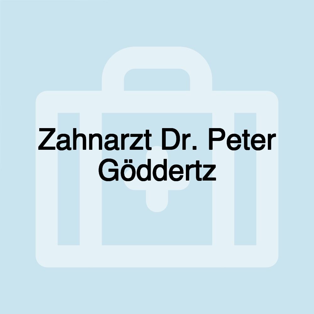 Zahnarzt Dr. Peter Göddertz