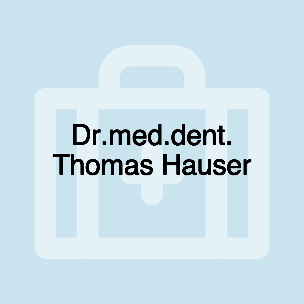 Dr.med.dent. Thomas Hauser