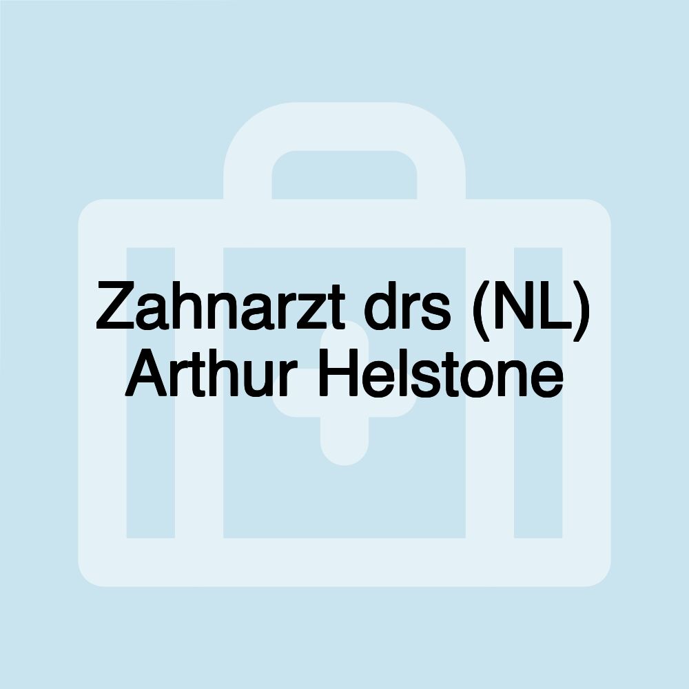 Zahnarzt drs (NL) Arthur Helstone