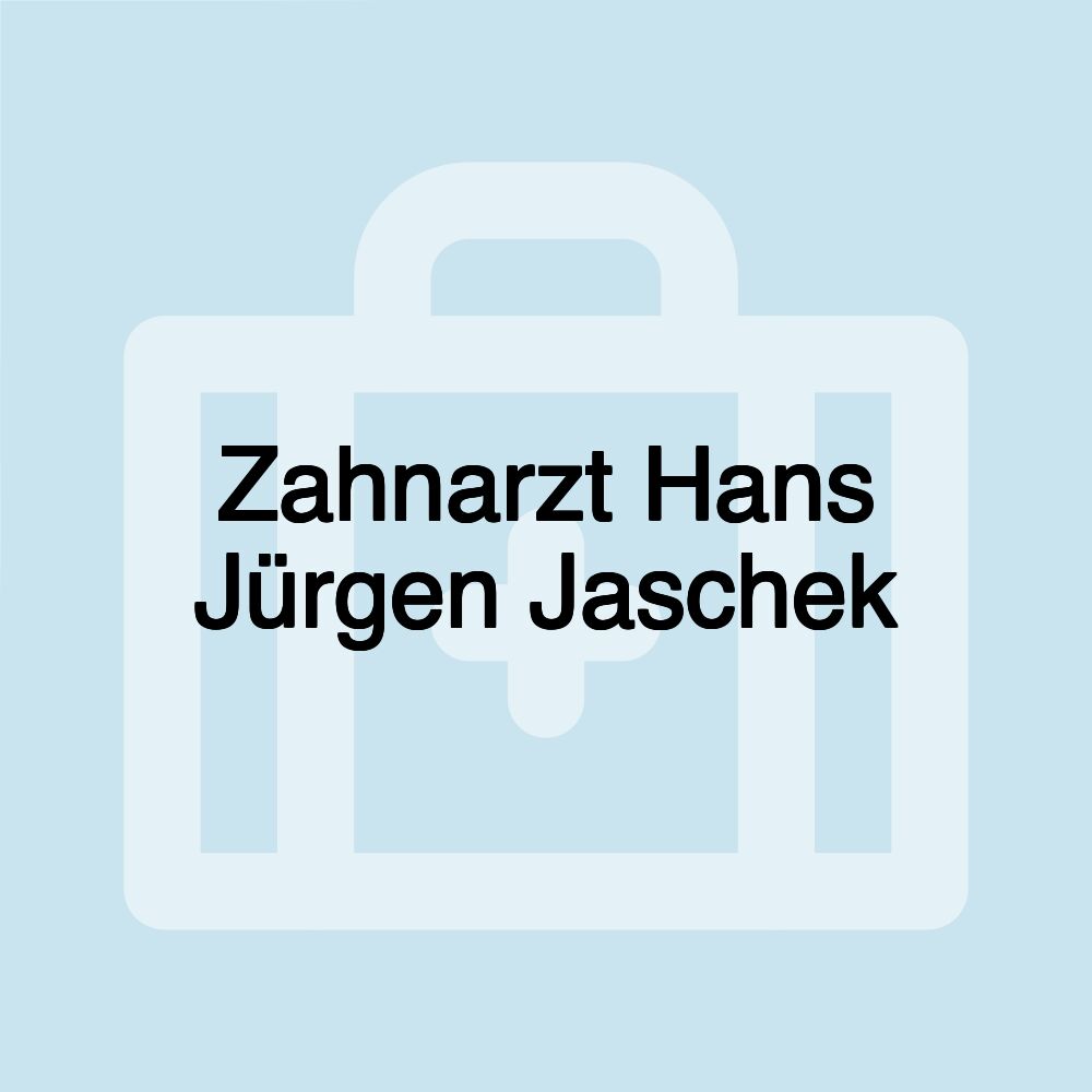 Zahnarzt Hans Jürgen Jaschek