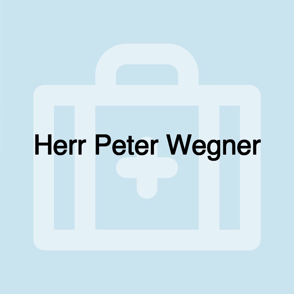 Herr Peter Wegner