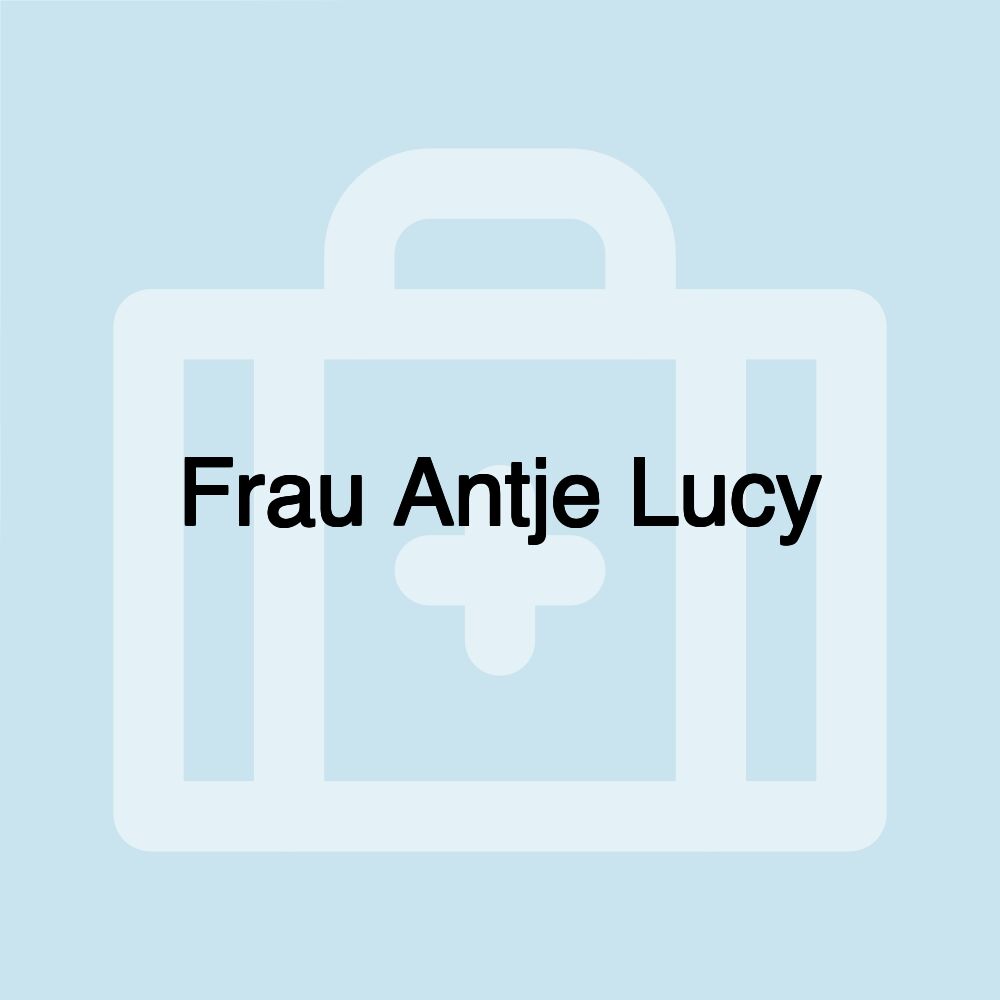 Frau Antje Lucy