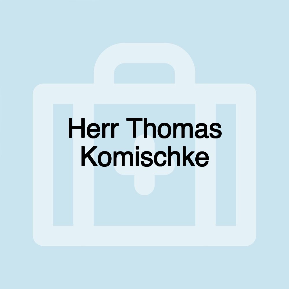 Herr Thomas Komischke