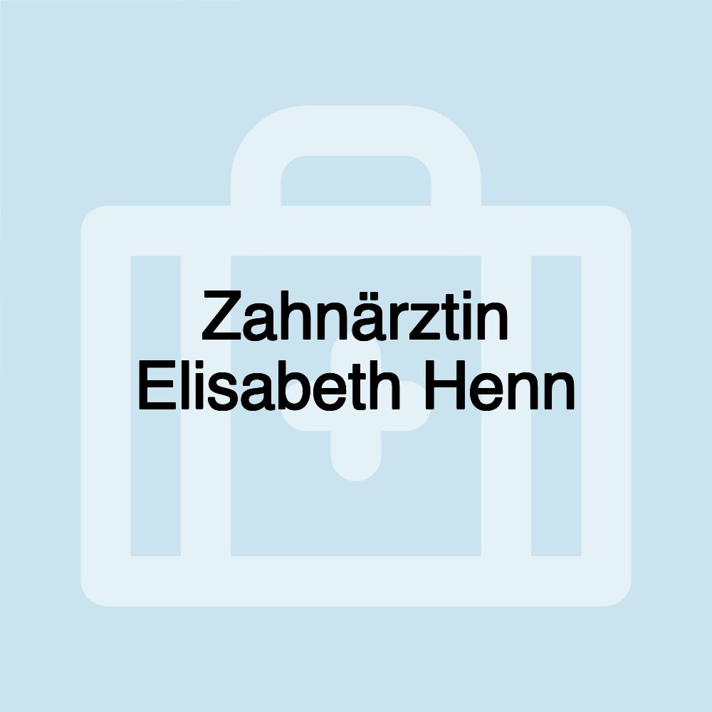 Zahnärztin Elisabeth Henn