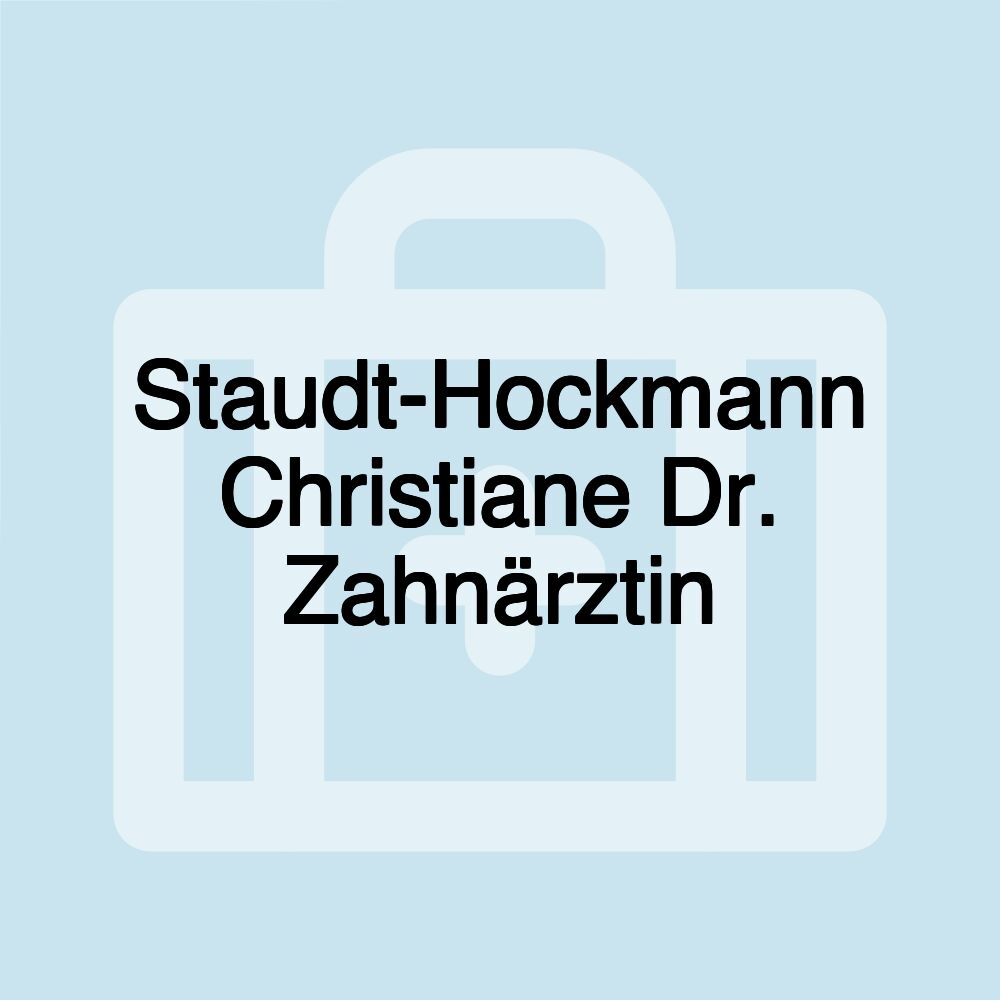 Staudt-Hockmann Christiane Dr. Zahnärztin