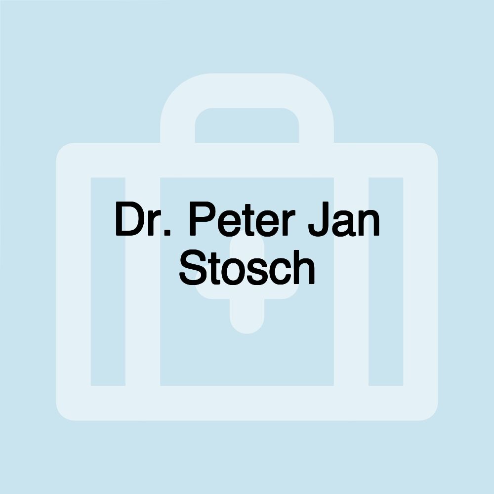 Dr. Peter Jan Stosch