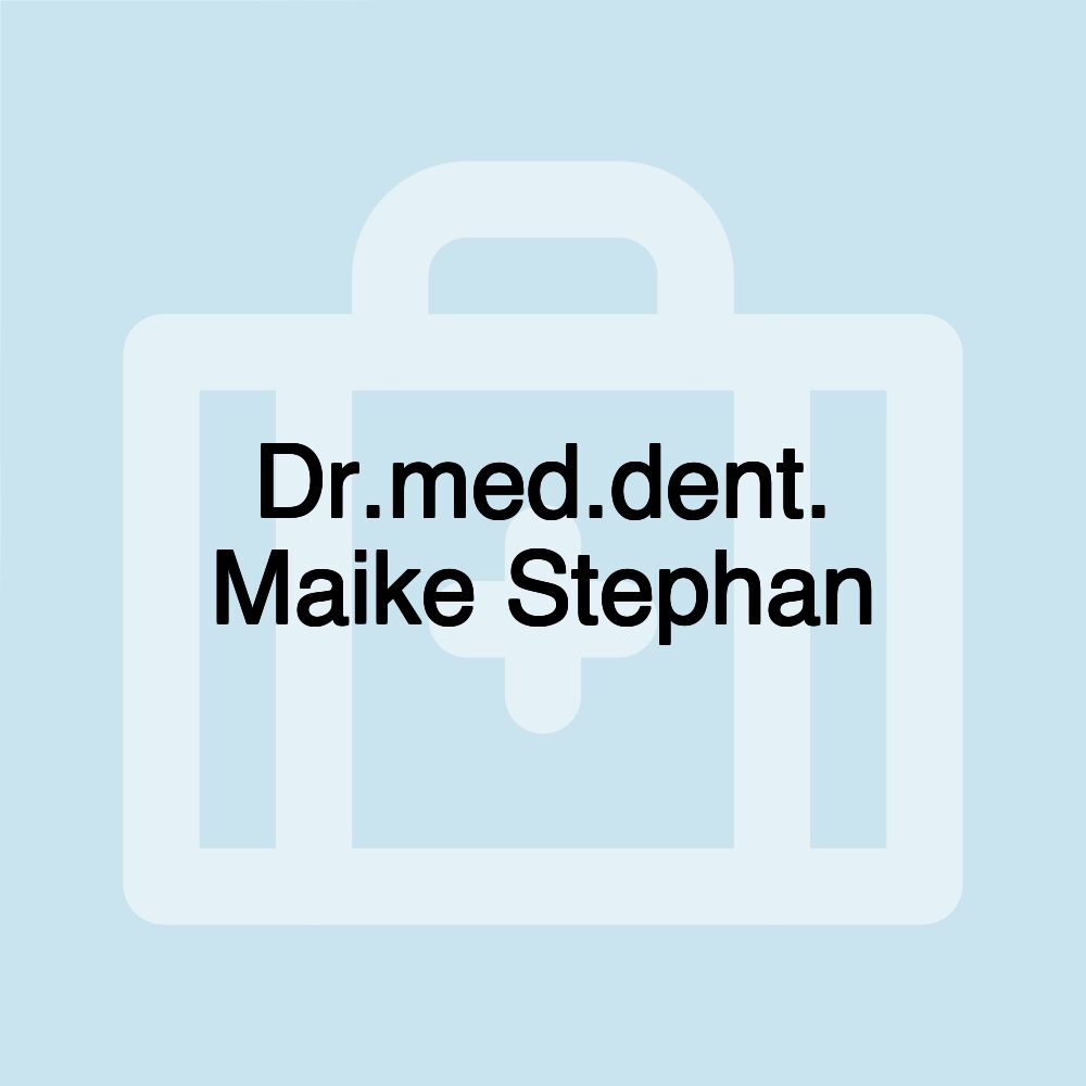 Dr.med.dent. Maike Stephan