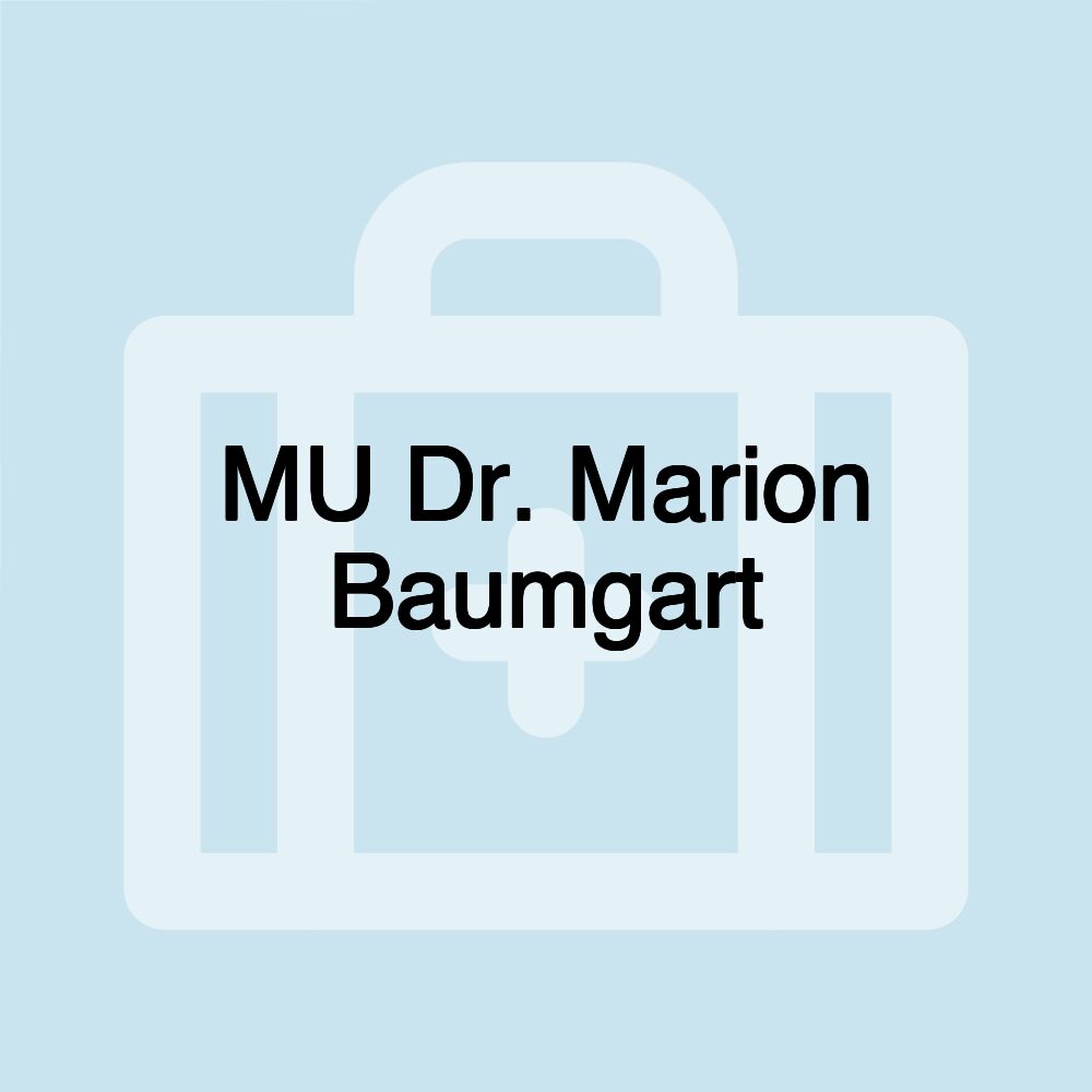 MU Dr. Marion Baumgart