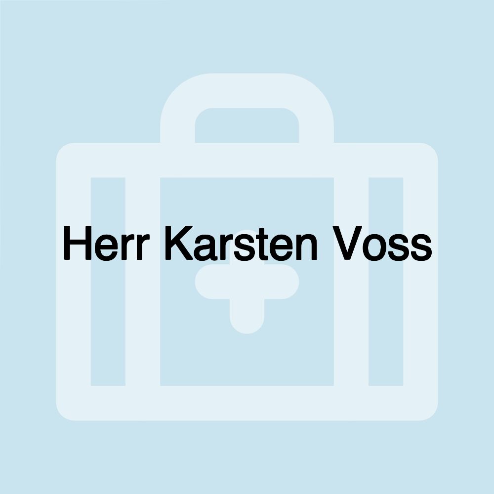 Herr Karsten Voss