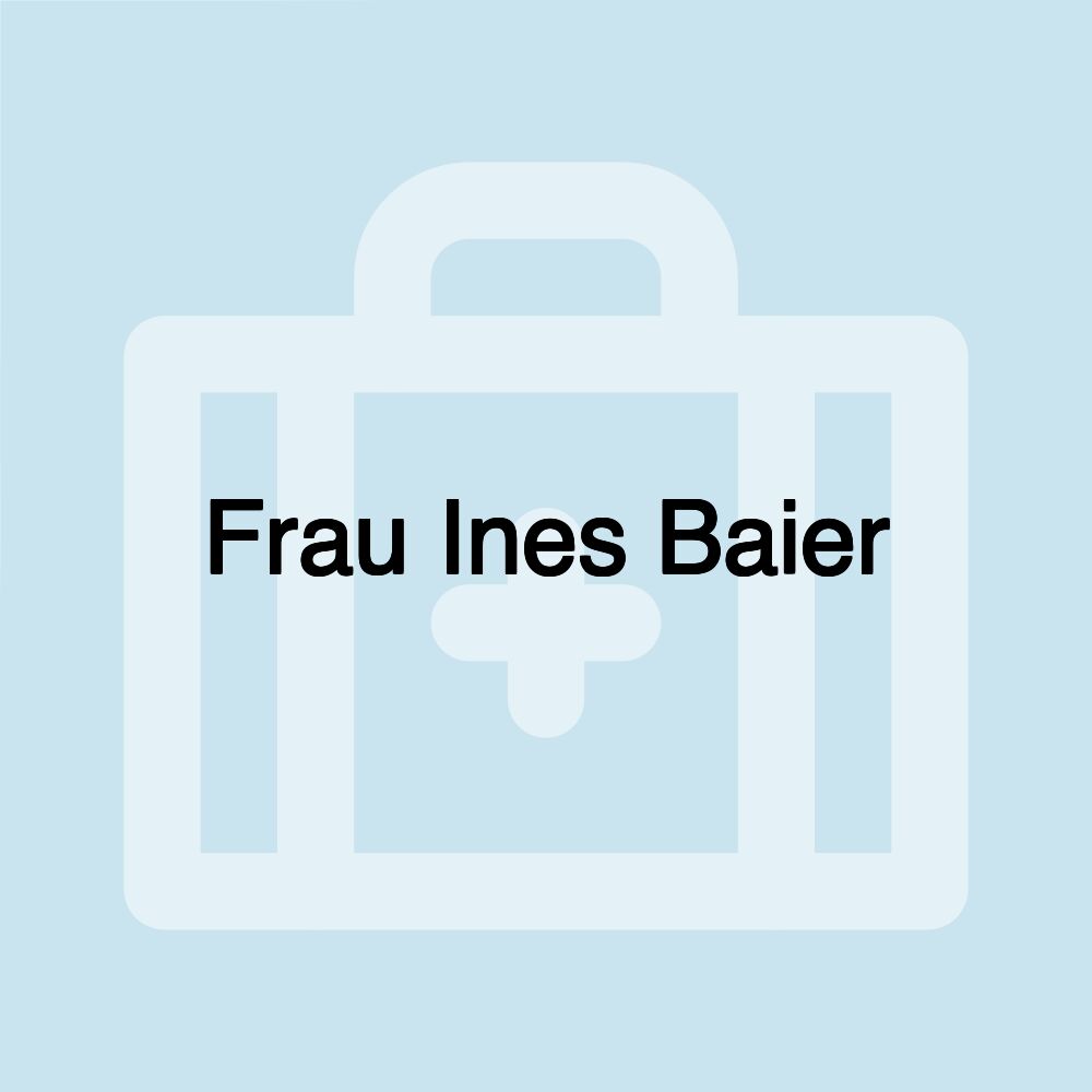 Frau Ines Baier