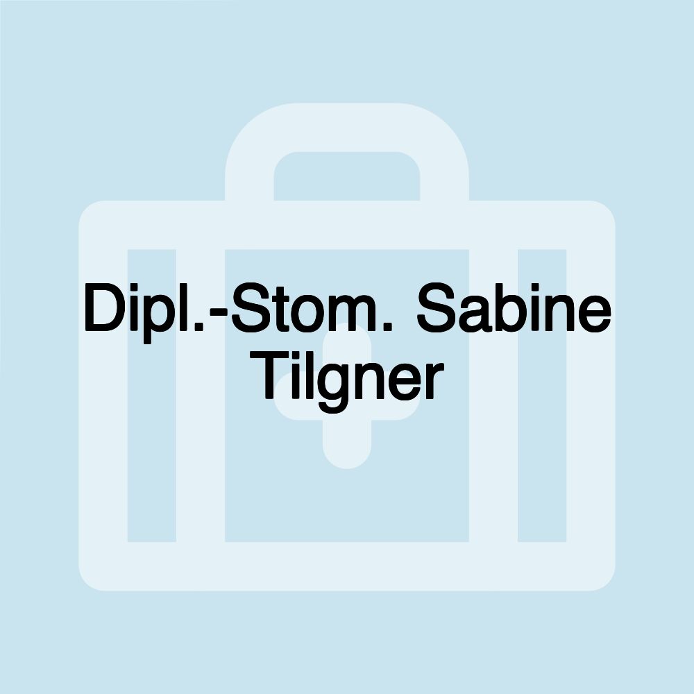 Dipl.-Stom. Sabine Tilgner