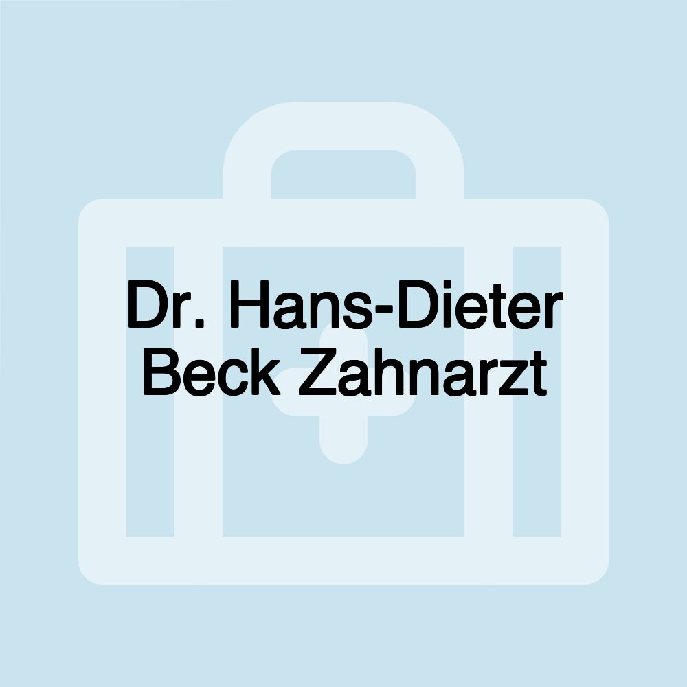 Dr. Hans-Dieter Beck Zahnarzt