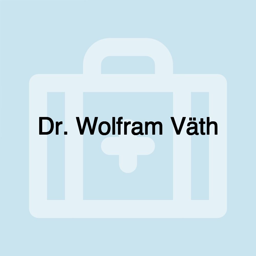 Dr. Wolfram Väth