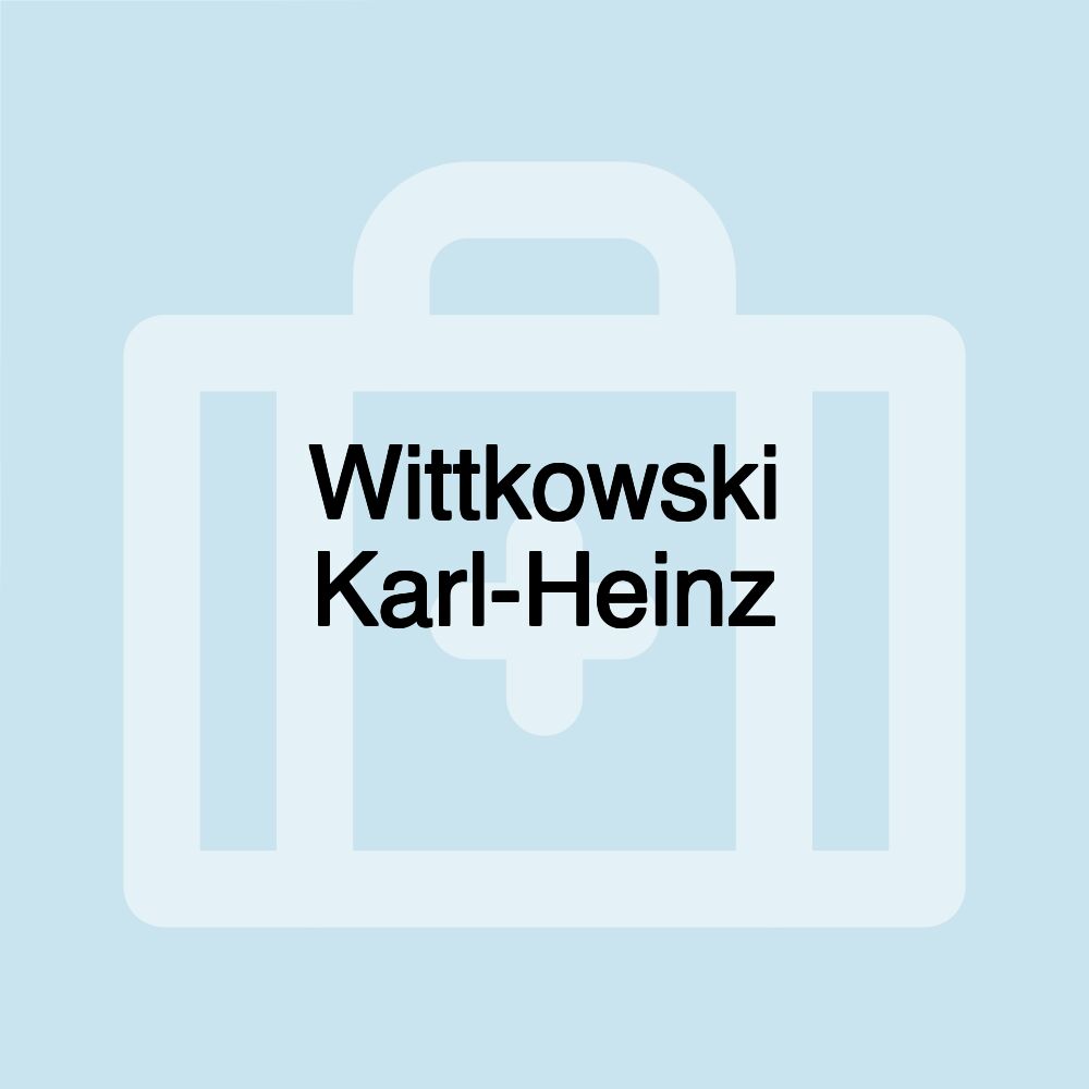 Wittkowski Karl-Heinz