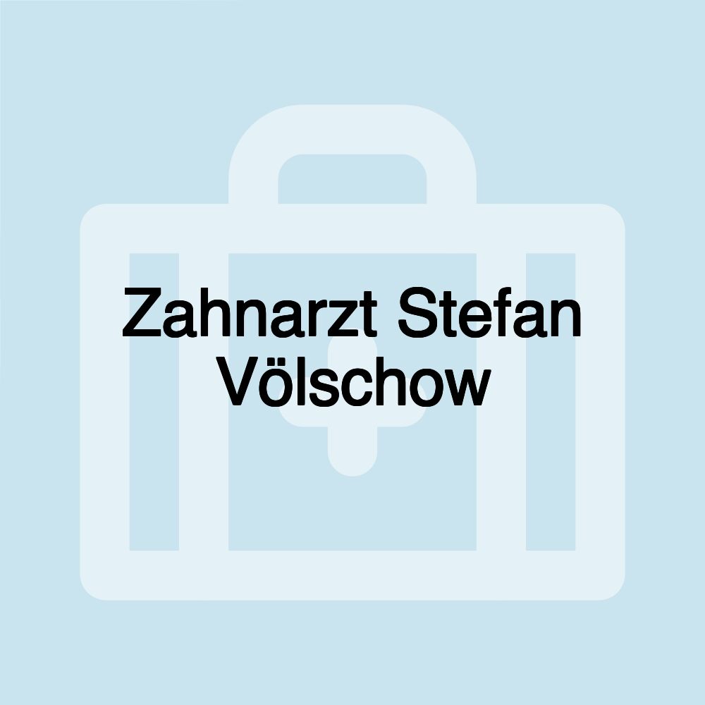 Zahnarzt Stefan Völschow